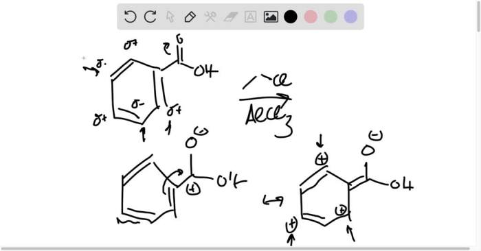 Benzoic acid + ch3ch2cl + alcl3