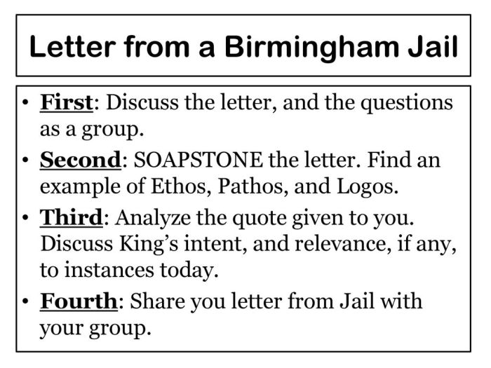 Letter from a birmingham jail worksheet