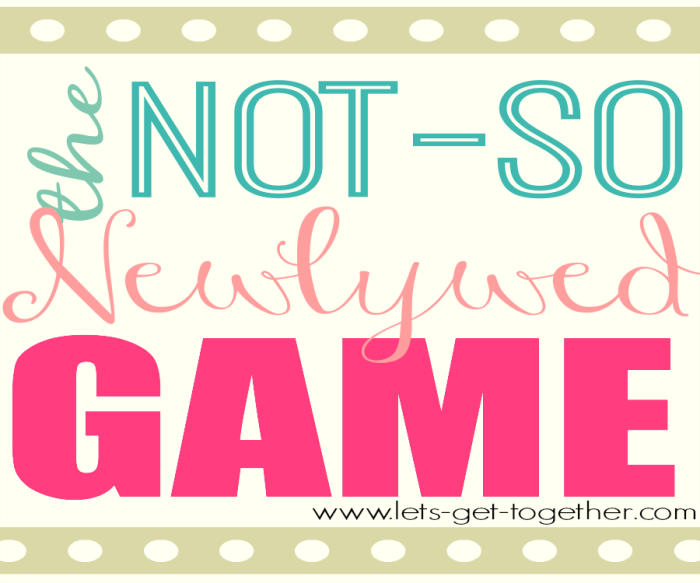 Not so newlywed game questions for seniors