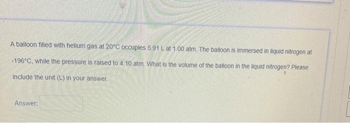 Helium gas balloons