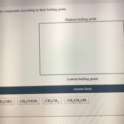 Rank the compounds according to their boiling point.