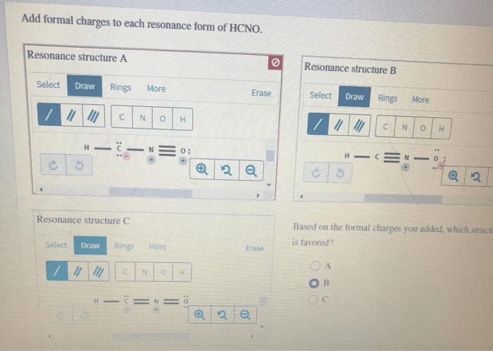 Formal resonance charges add form each below chegg solved transcribed text show